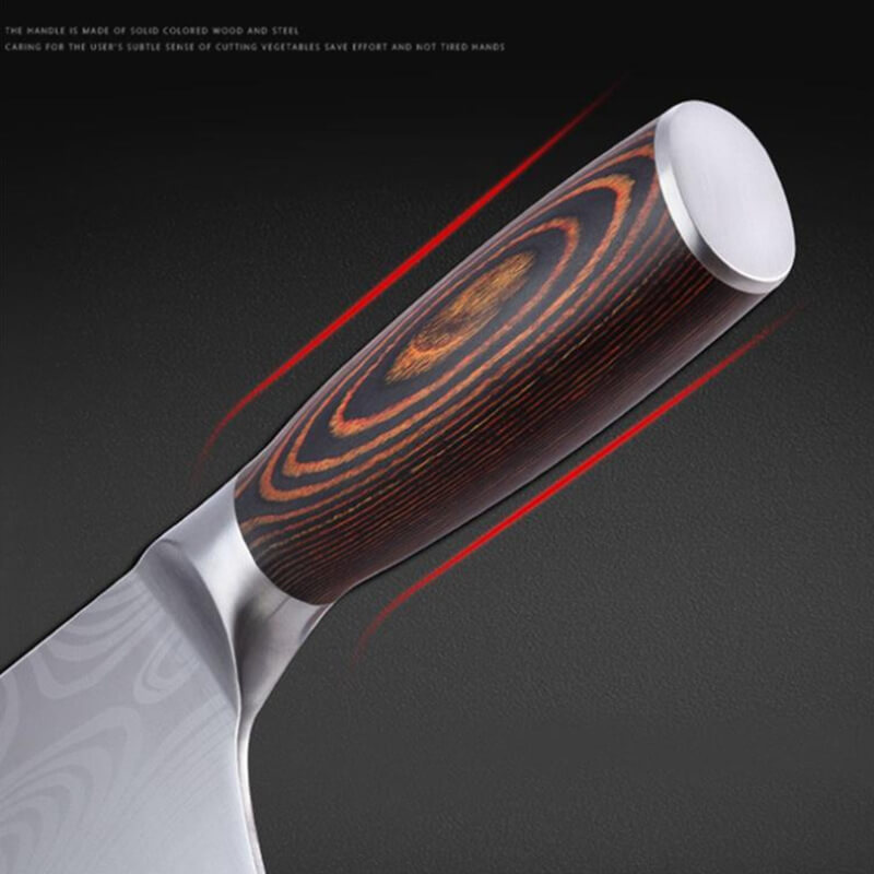 DAO BẾP NHẬT USUBA THÉP DAMASCUS MÃ QDT117