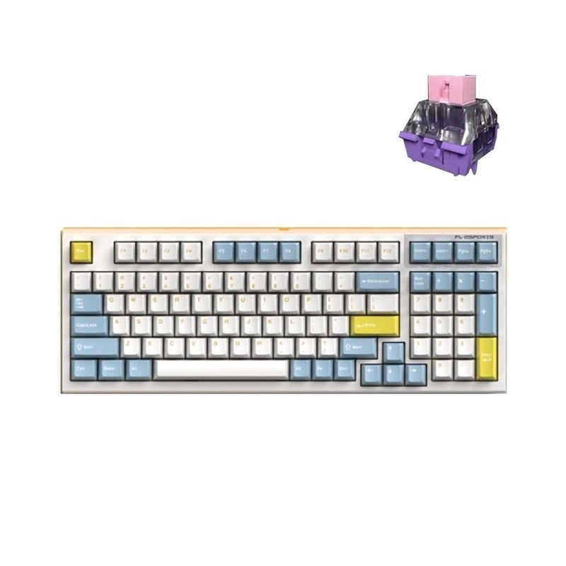 Bàn phím cơ FL-Esports FL980CPM Sea Salt - Hàng chính hãng