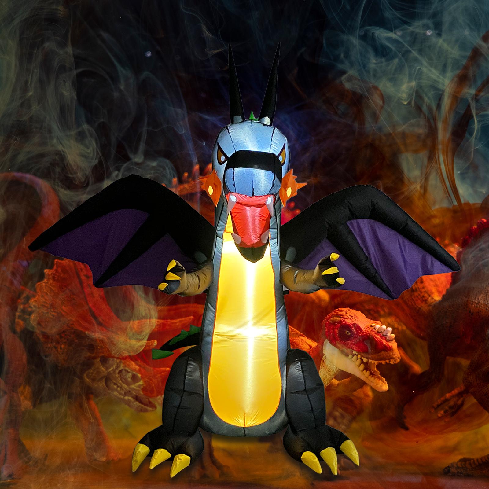 Dơi khủng long Halloween, để được ngoài trời, bơm hơi 6ft