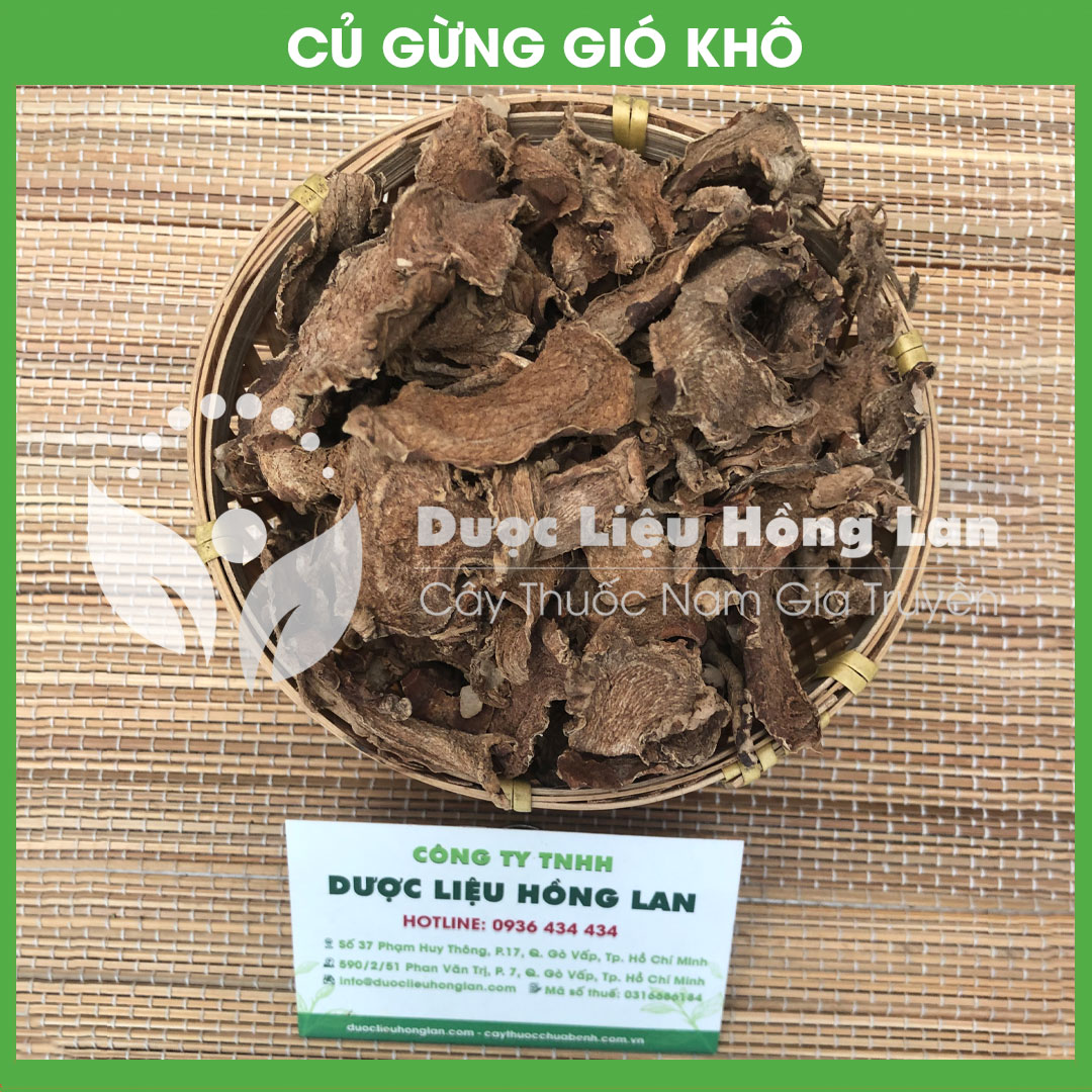 Củ Gừng Gió khô sạch đóng gói 500gram