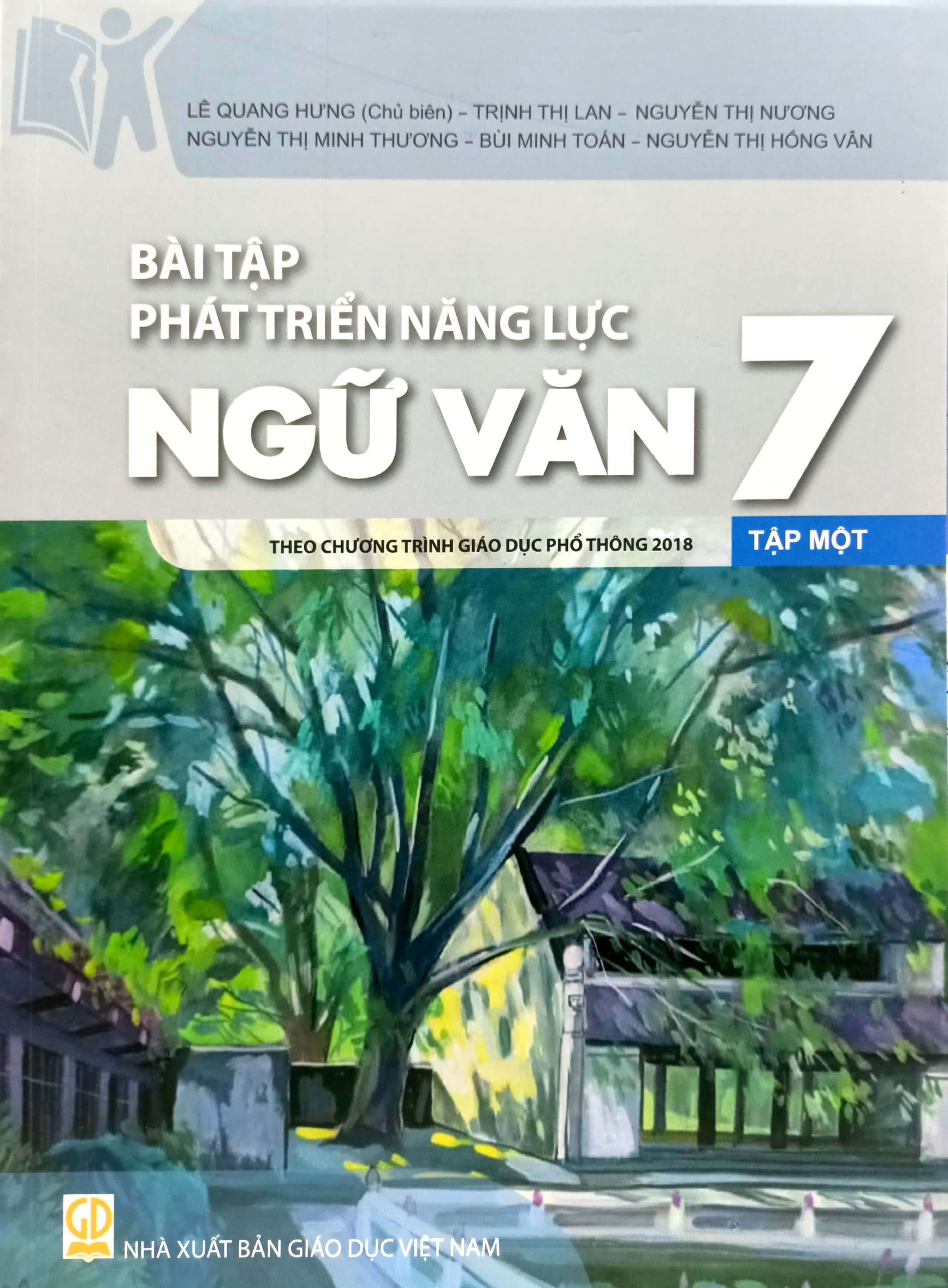 Combo Bài tập phát triển năng lực Ngữ văn 7 - Tập 1, 2