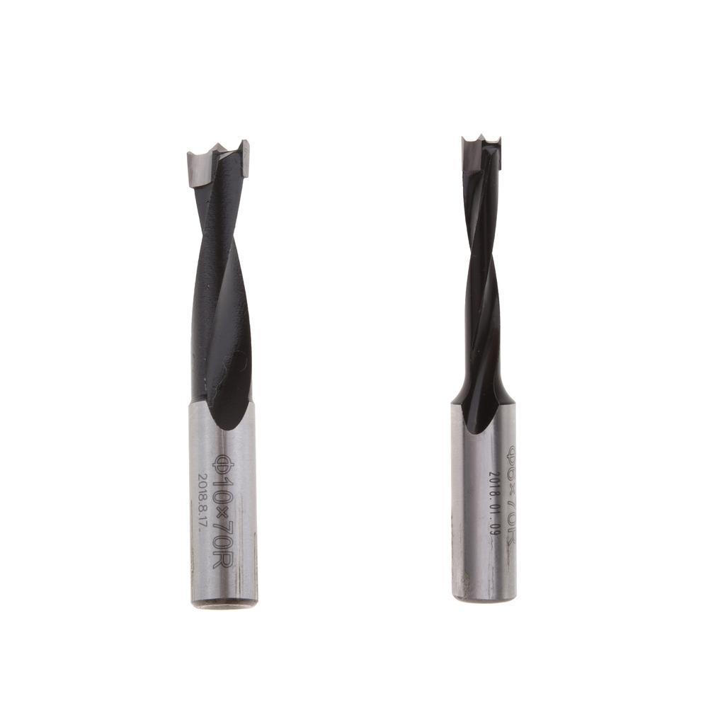 2Pcs 70mm Carbide Brad Point Boring Bits Right Hand Woodworking Drill Bits