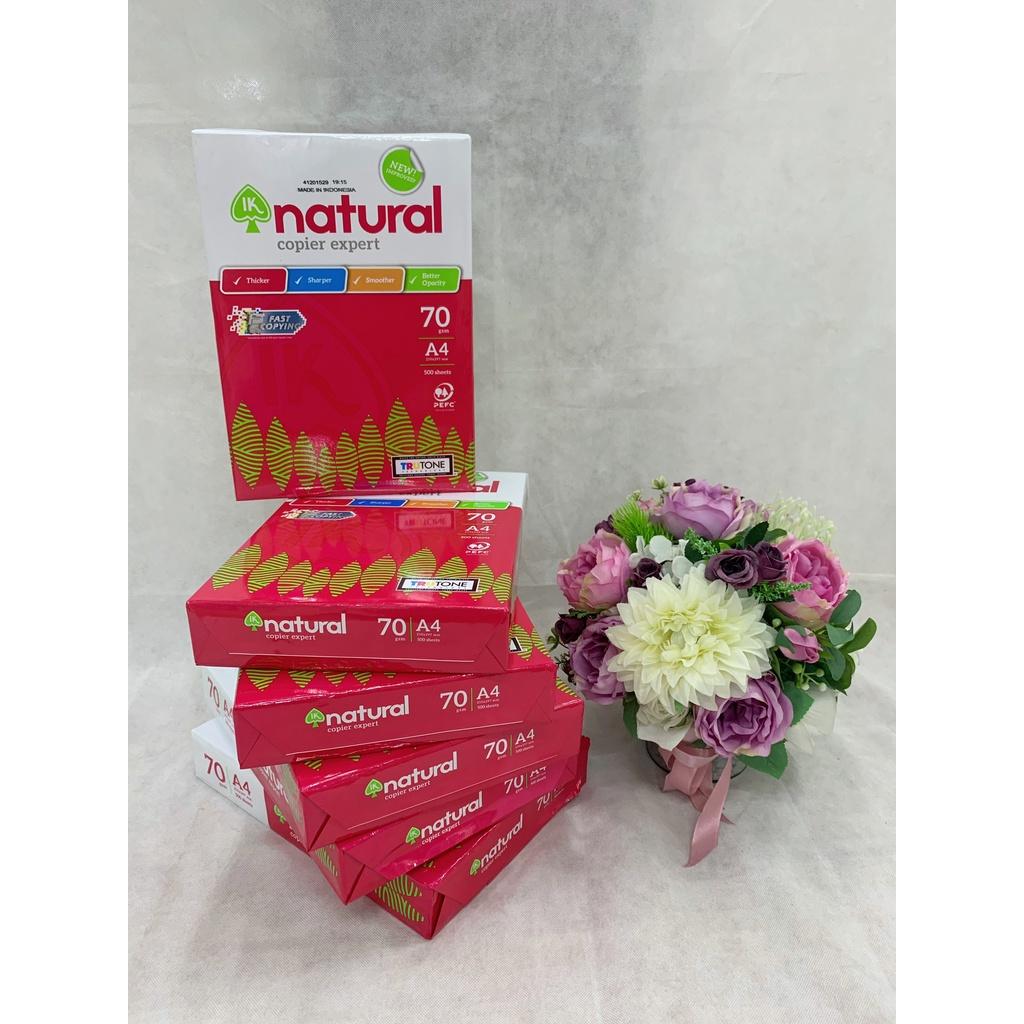Giấy in, giấy photo IK plus Natural A4 ĐL 70g/m2 Giấy văn phòng giá rẻ, Văn phòng phẩm