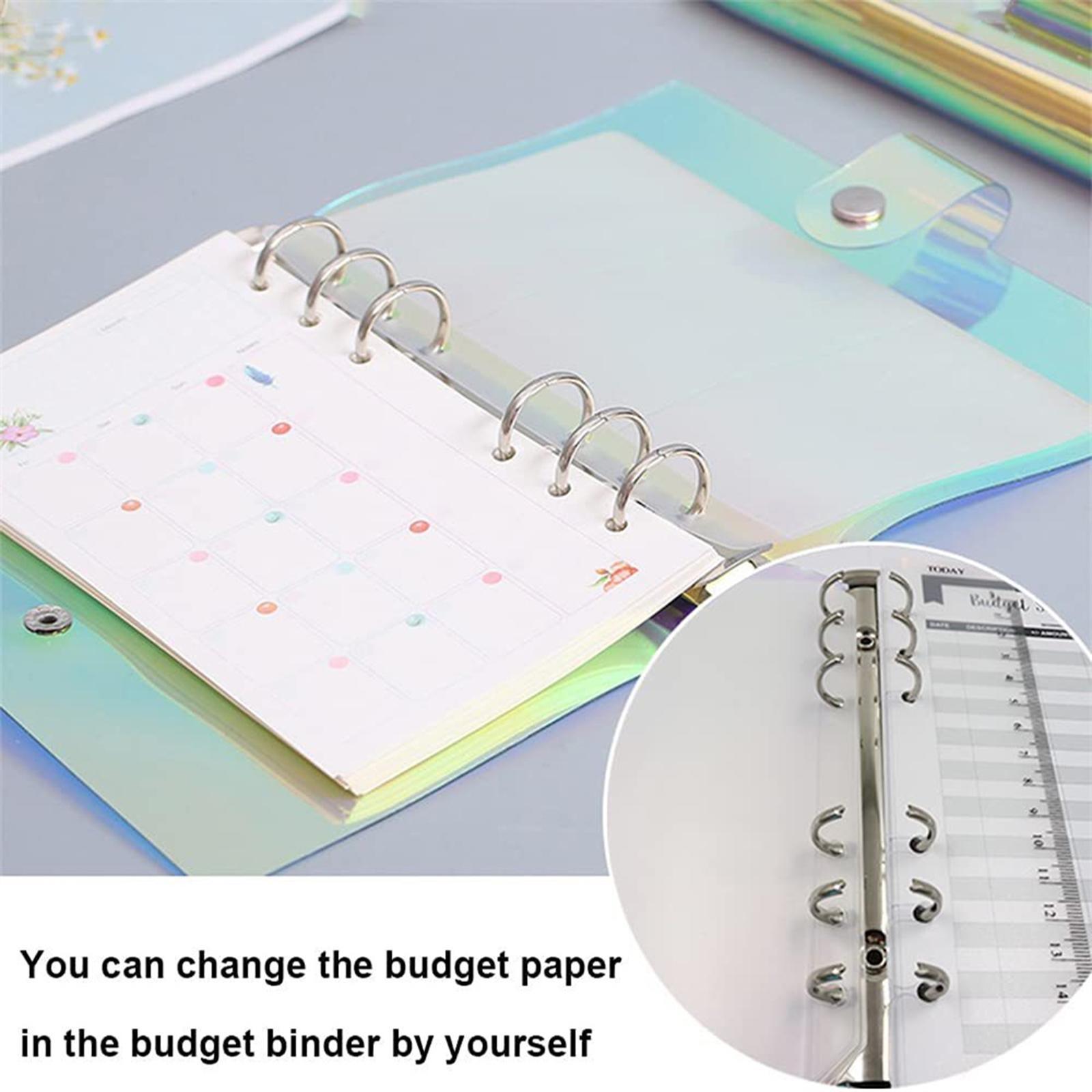 A6 Notebook Binder Budget Binder Money Organizer for Office School Home Shopping