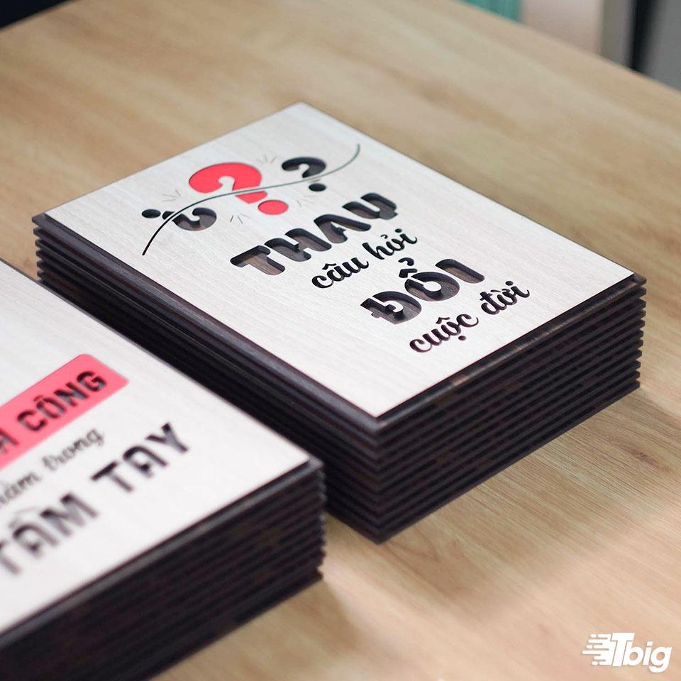 Tranh động lực TBIG125: Thay câu hỏi đổi cuộc đời 40x55cm