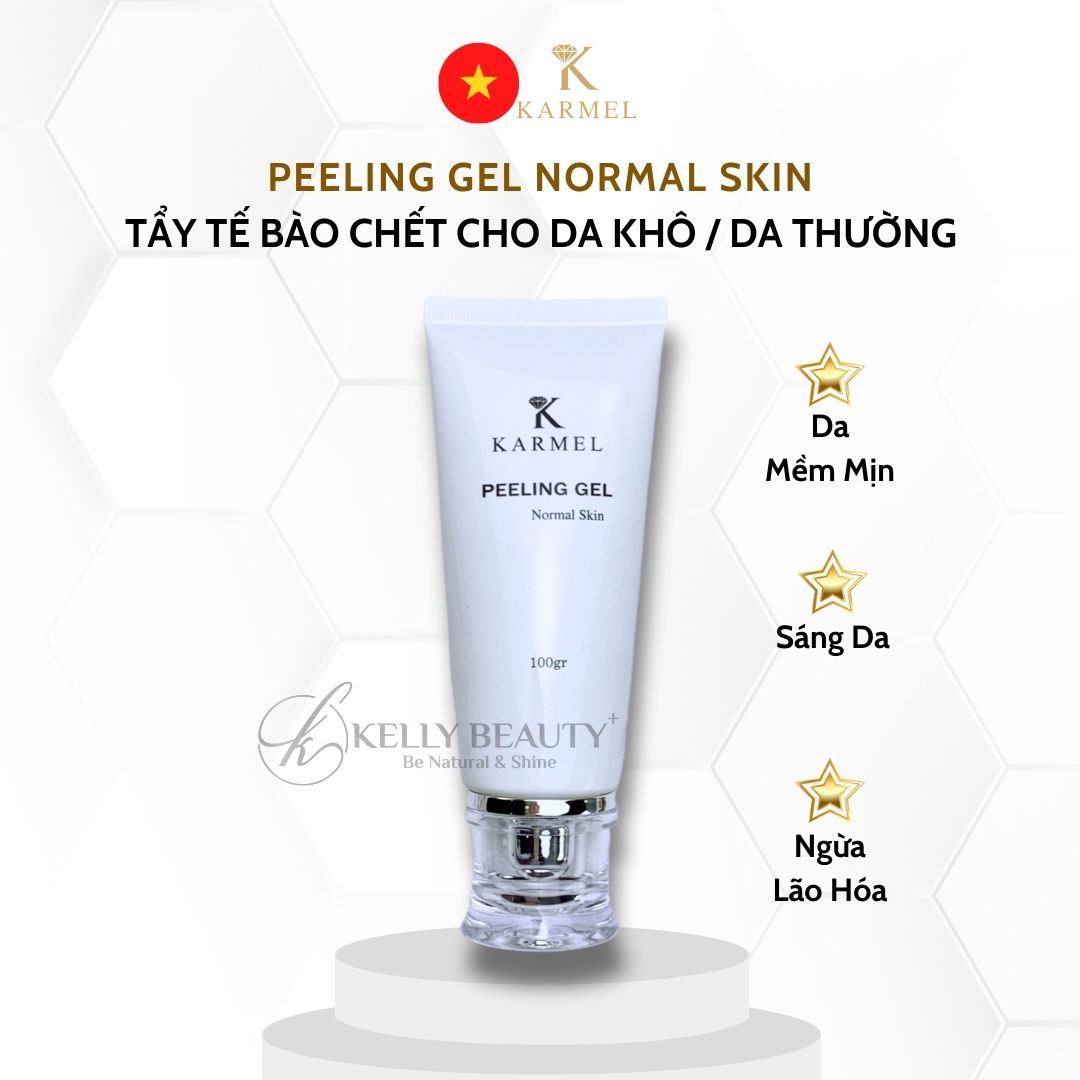 Tẩy Tế Bào Chết Da Khô Karmel Peeling Gel Normal Skin - Giảm Dày Sừng, Da Sáng Mềm Mịn | Kelly Beauty