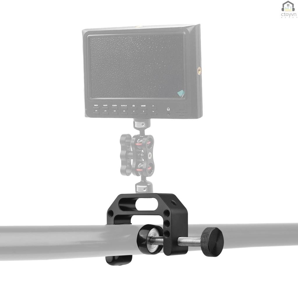 Kẹp chữ C gắn giá đỡ ba chân kèm ốc vít 1/4 Inch & 3/8 Inch thông dụng cho máy ảnh/đèn flash