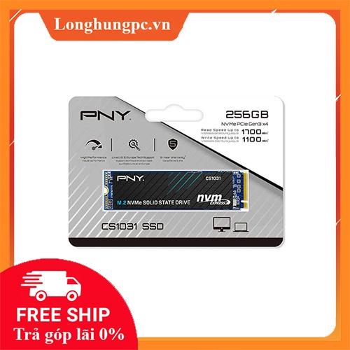 Ổ cứng SSD PNY CS1031 256GB M.2 2280 PCIe NVMe Gen 3x4 (Đọc 1700MB/s - Ghi 1100MB/s)