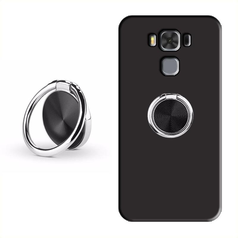ỐP LƯNG DẺO ĐEN KÈM NHẪN DÀNH CHO ASUS ZENFONE 3 MAX ZC553KL 5.5 INCH