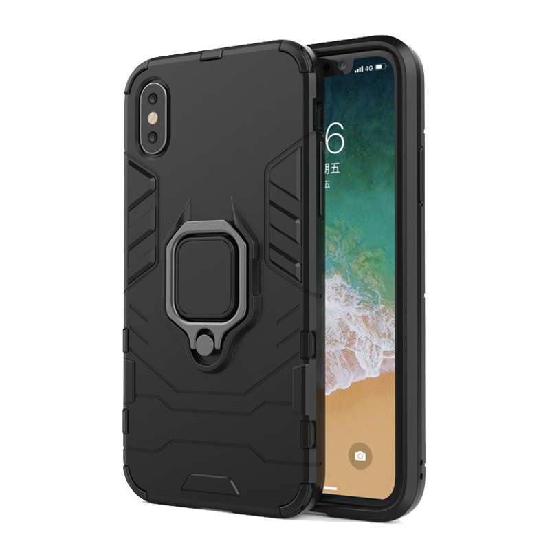 Ốp lưng cho iPhone Xs Max iRON - MAN IRING Nhựa PC cứng viền dẻo chống sốc