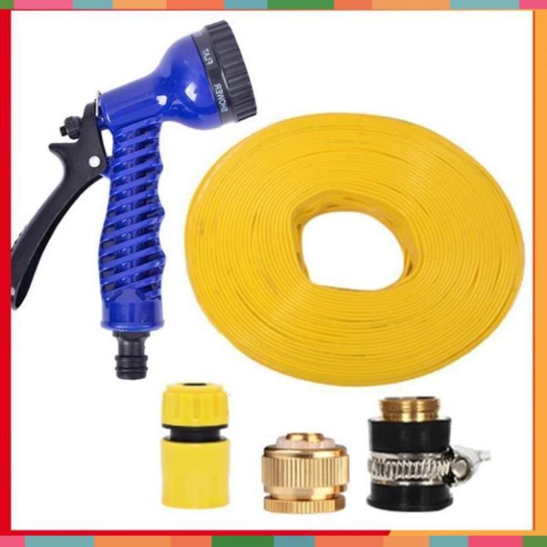 Bộ dây và vòi xịt tăng áp lực nước,rửa xe, tưới cây 20m  206843