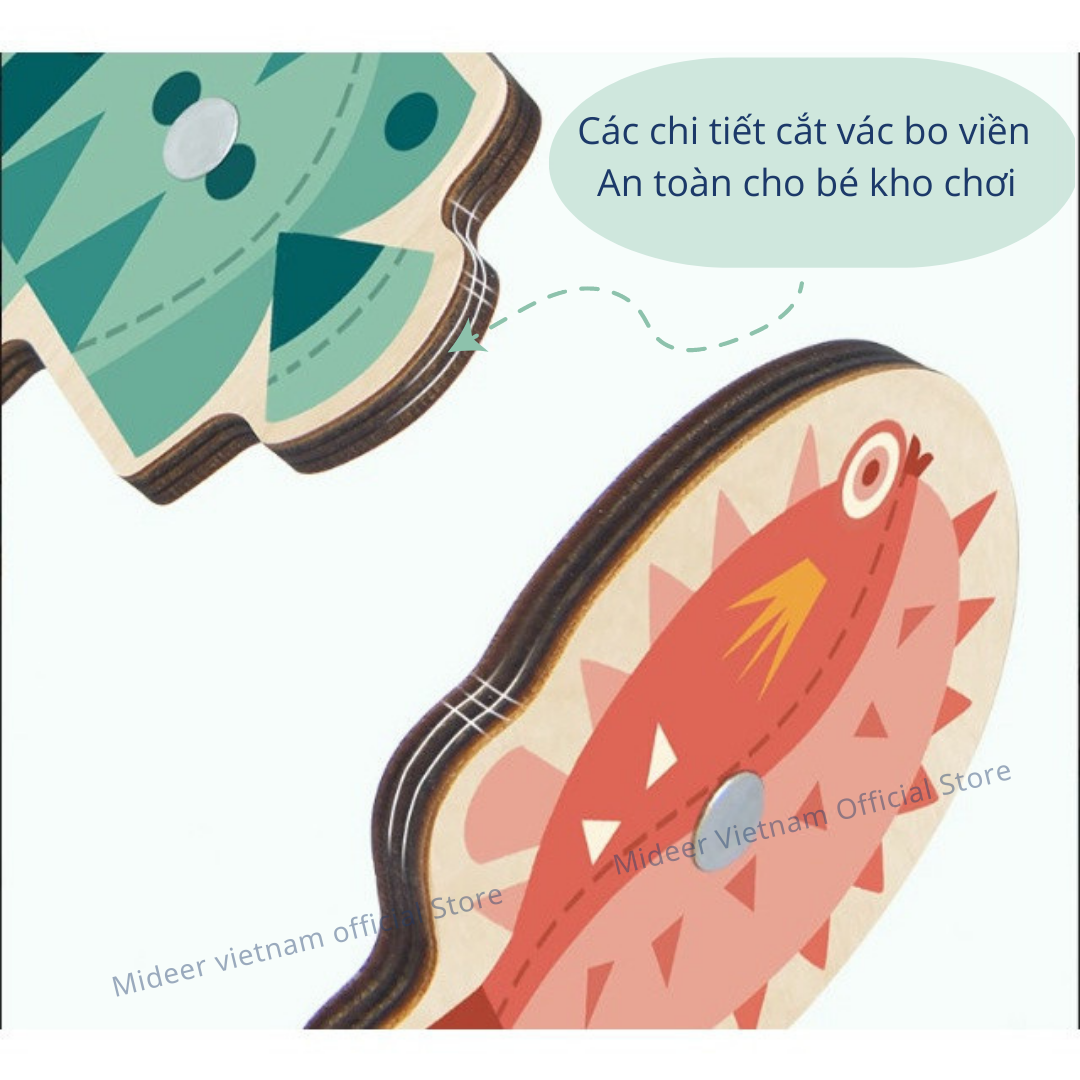 Bộ đồ chơi câu cá Mideer Fishing Board, Đồ chơi trí tuệ cho bé 1,2,3,4,5 tuổi