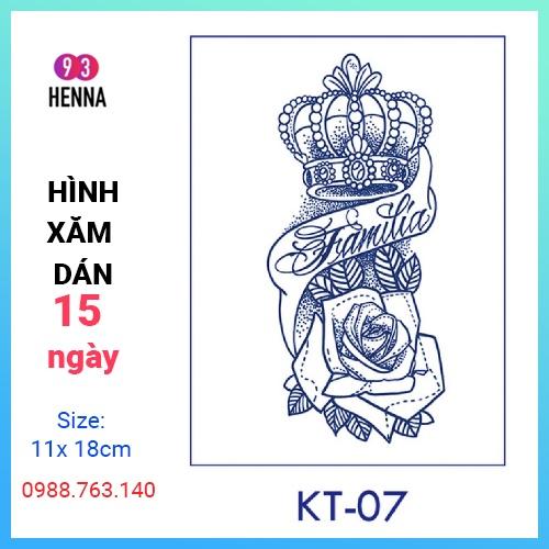 Hình xăm dán 15 ngày không phai KT07