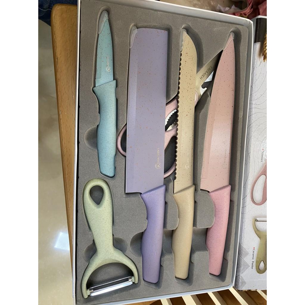 Bộ Dao Kháng Khuẩn Lúa Mạch 6 Món KITCHEN KNIFE