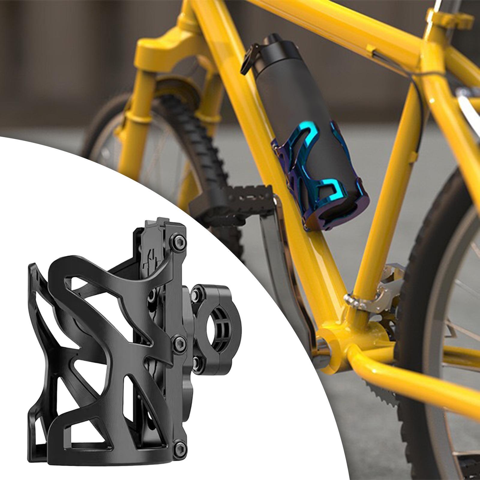 Motorcycle Drink Cup Holder Universal Bottle Holder for Bike Handlebar Black
