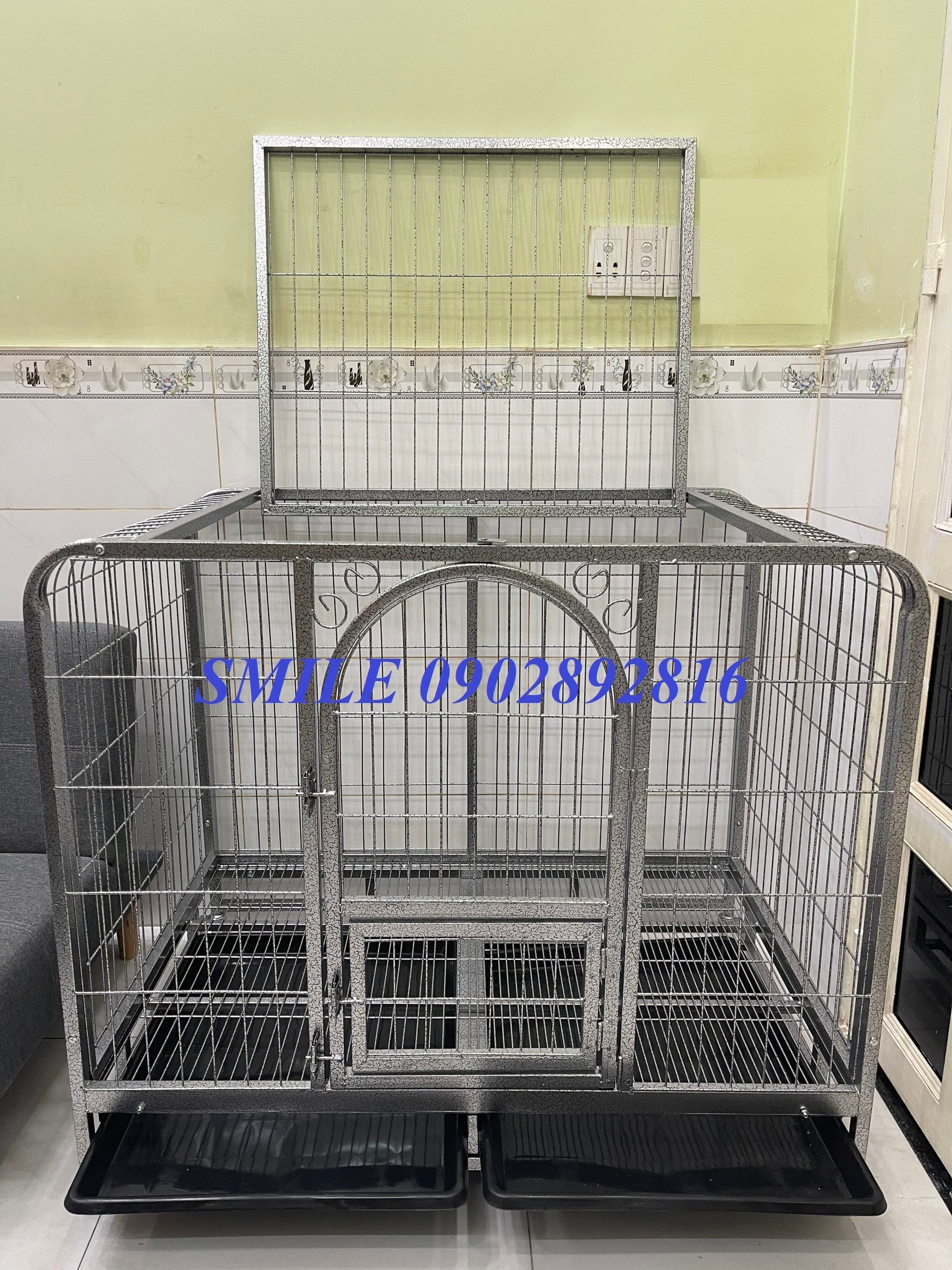 Chuồng Size lớn 1Mét25cm , Chuồng Size Đại Dành Cho Chó Lớn Becgie Cao Cấp
