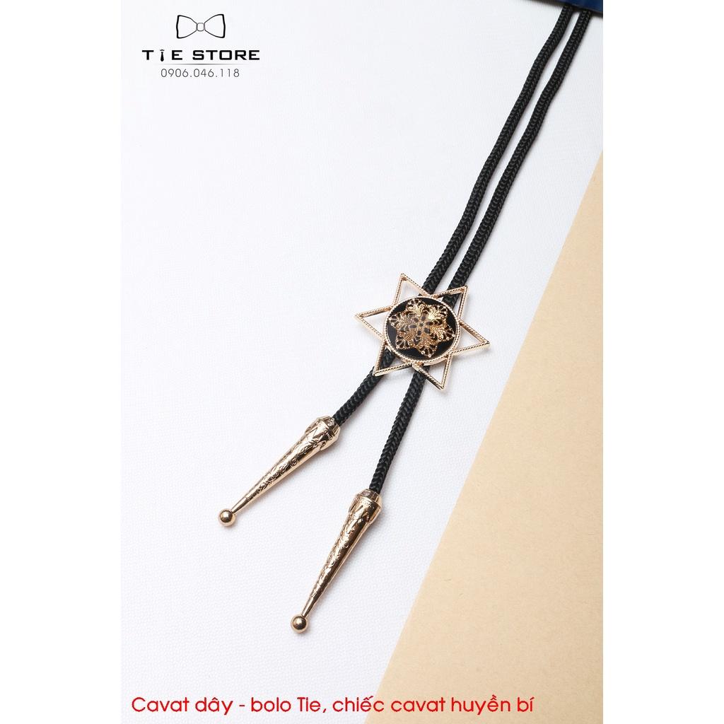 Bolo Tie chiếc cavat huyền bí - cavat dây bolo đính đá cao cấp tặng kèm hộp nhỏ, kèm ảnh minh họa