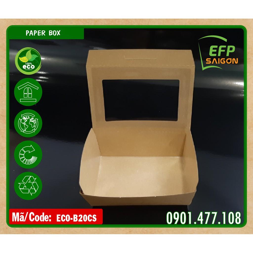 Hộp giấy đựng thức ăn 100 cái/đơn x 3.250d