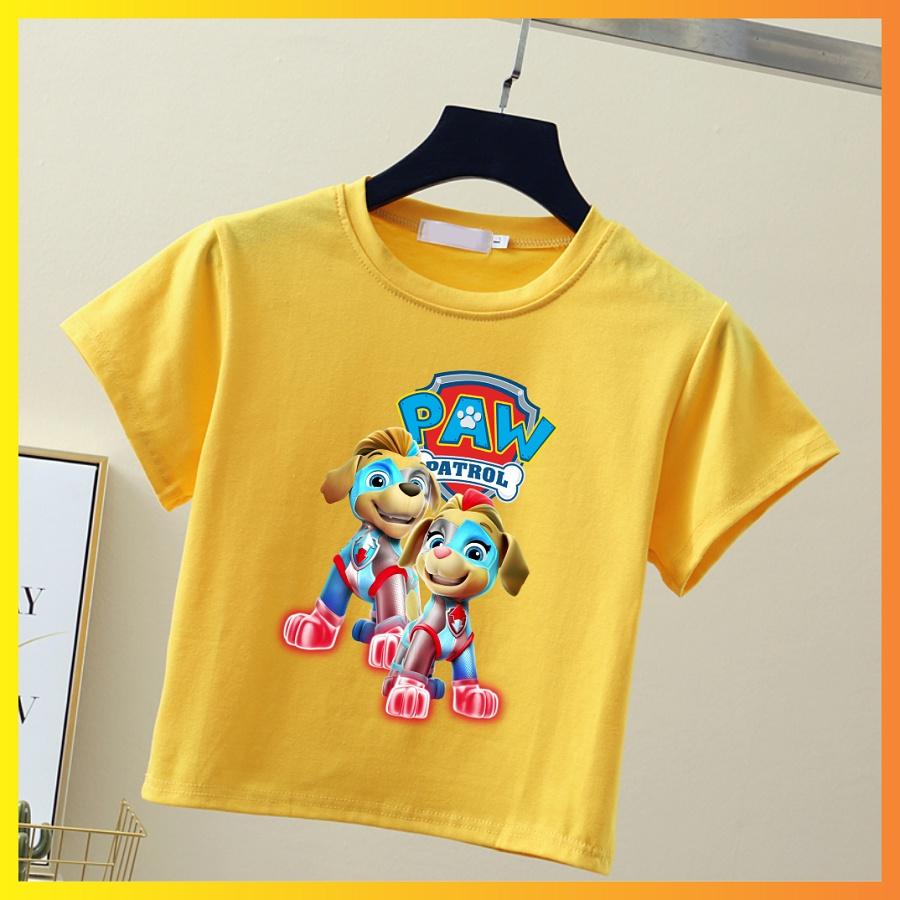 Áo Paw Patrol – Áo Thun Những Chú Chó Cứu Hộ Màu Vàng phong cách Cho Bé Trai Bé Gái