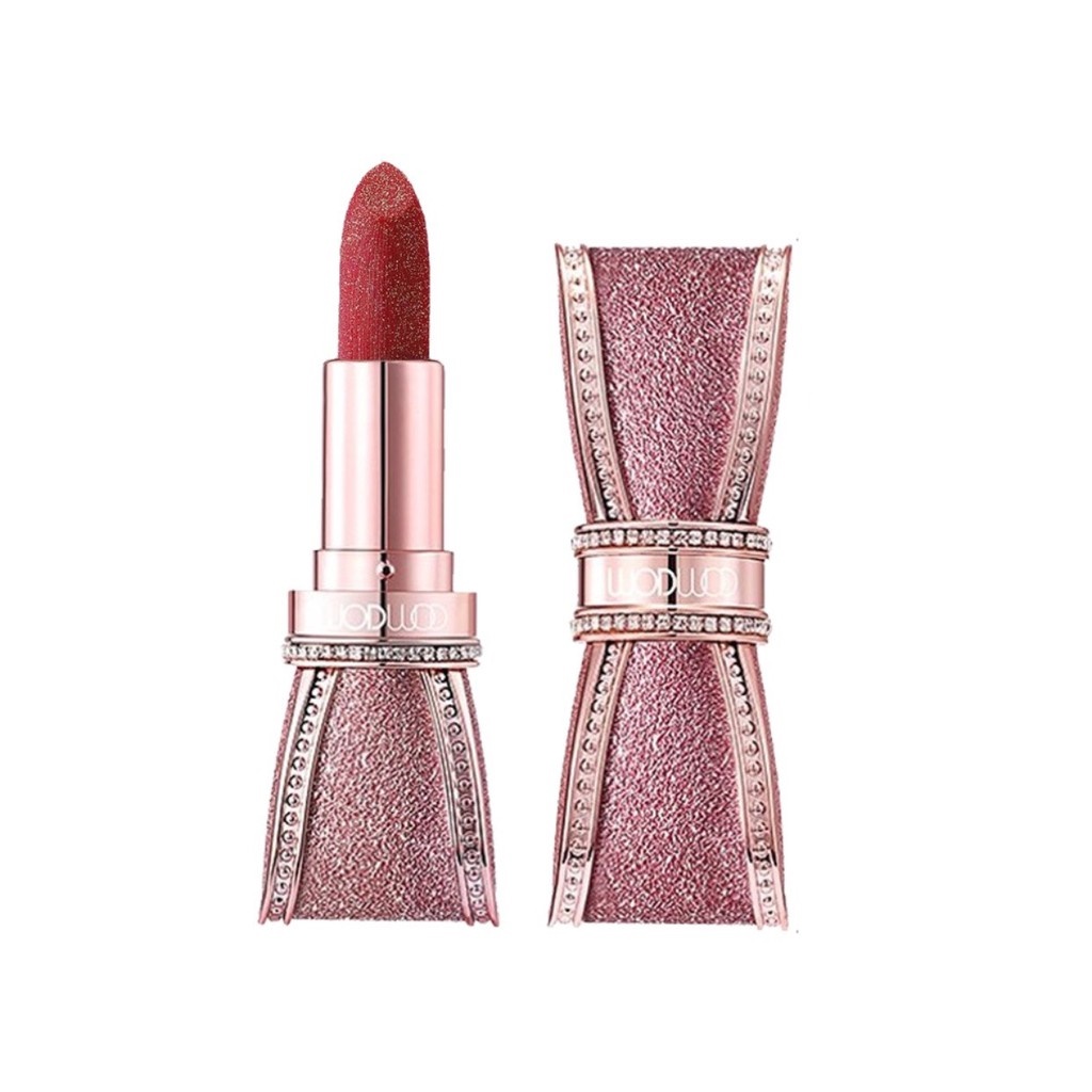 Son thỏi hình nơ WodWod Diamond Enamel Bow Lipstick(Tặng kèm 1 mặt nạ môi)