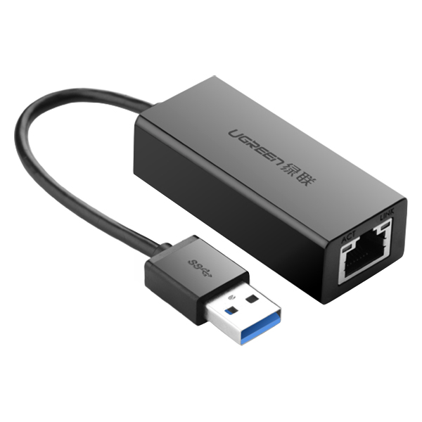 Cáp Chuyển Đổi Ugreen USB 3.0 Sang RJ45 20255 (Đen) - Hàng Chính Hãng