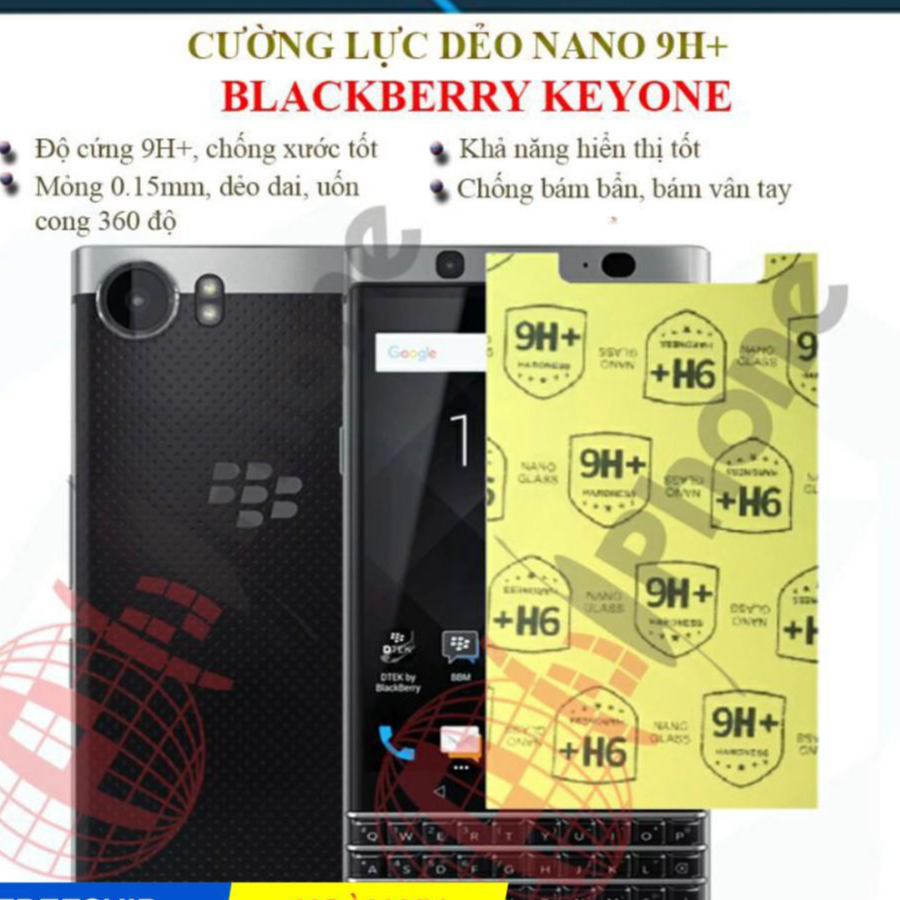 Dán cường lực dẻo nano dành cho Blackberry Keyone