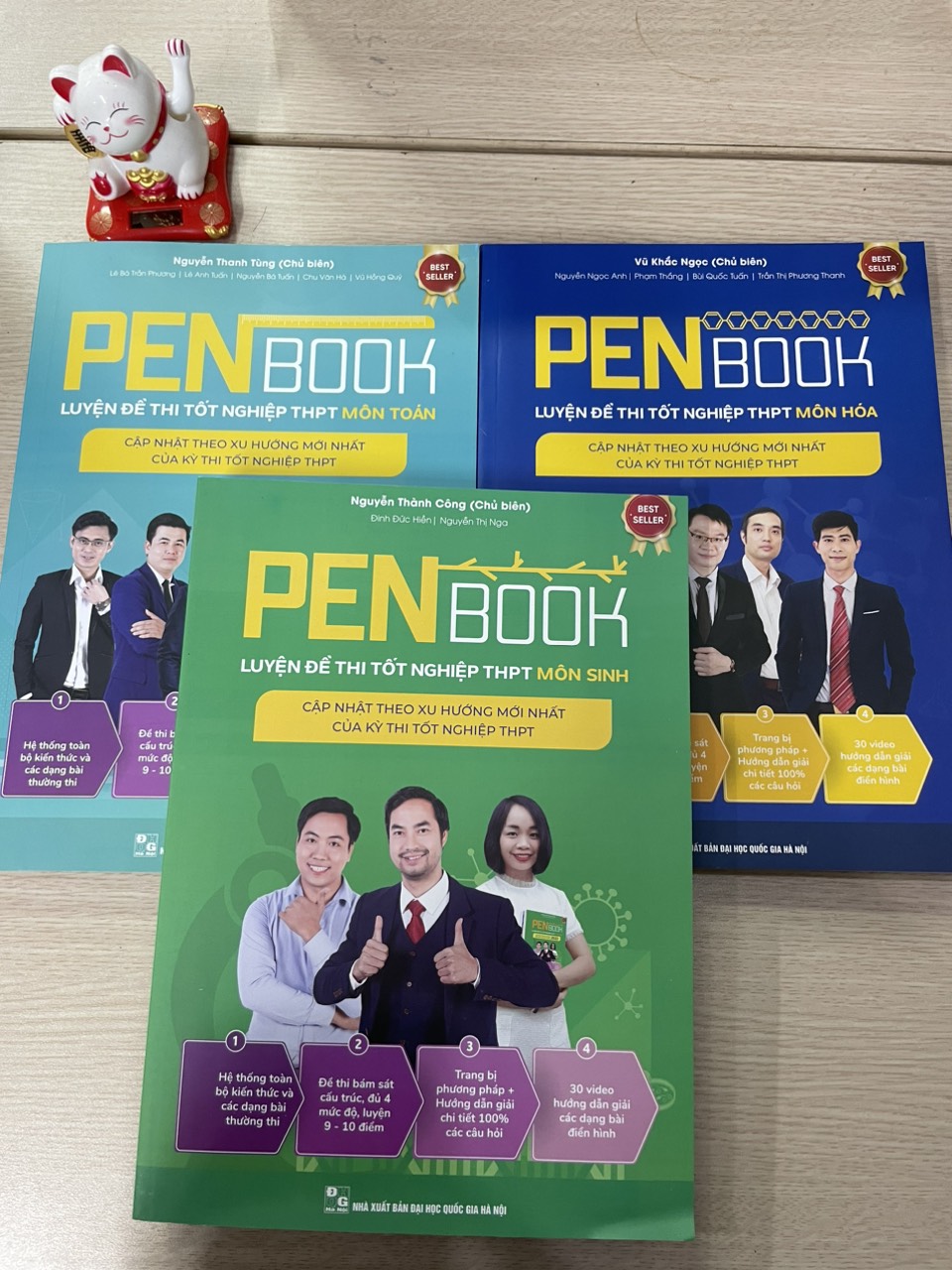 Combo khối B- PENBOOK Luyện đề thi Tốt nghiệp THPT- Bộ 3 môn Toán, Hóa, Sinh