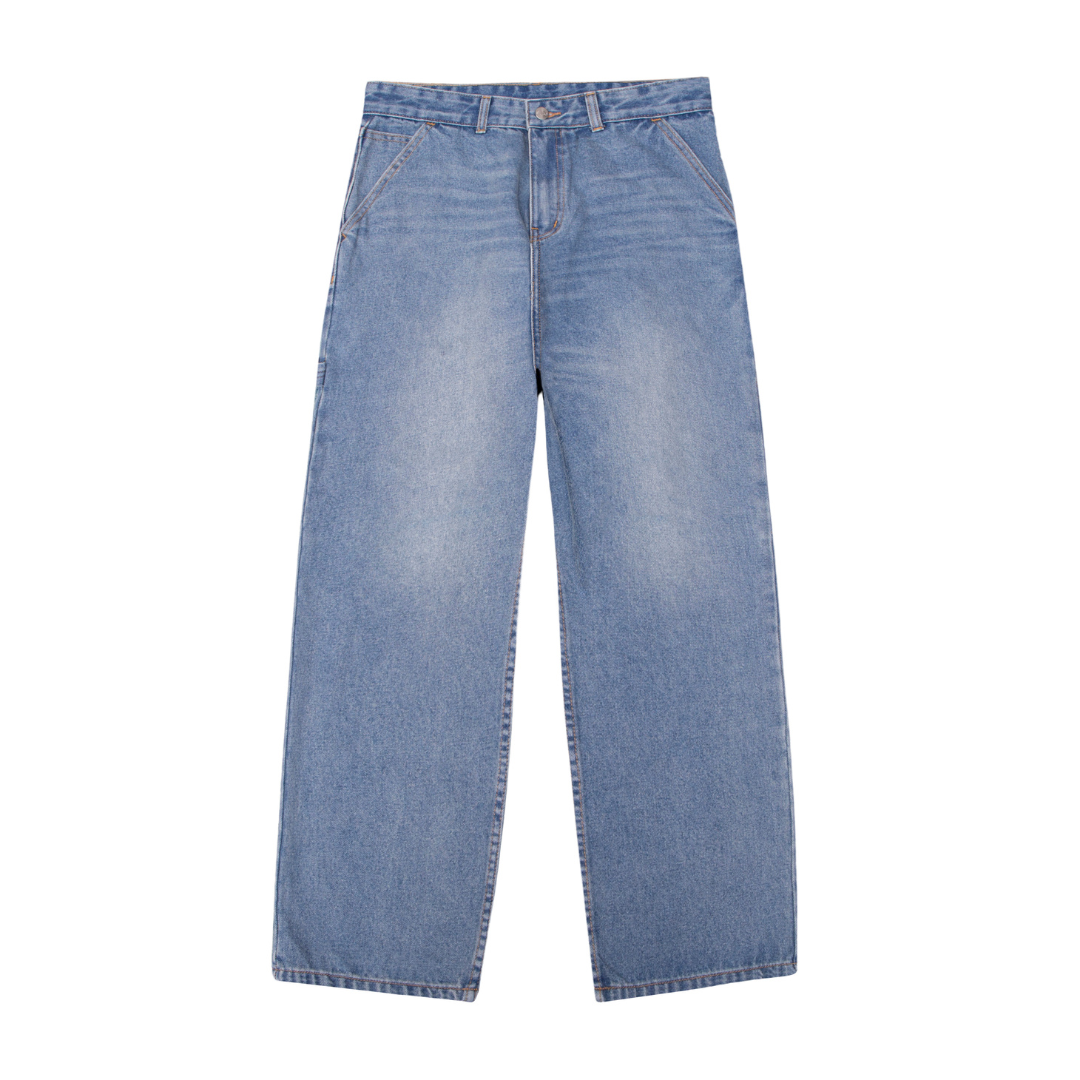 SWE - Quần Jeans nam nữ STRAIGHT dáng đứng form rộng thời trang chính hãng năng động trẻ trung