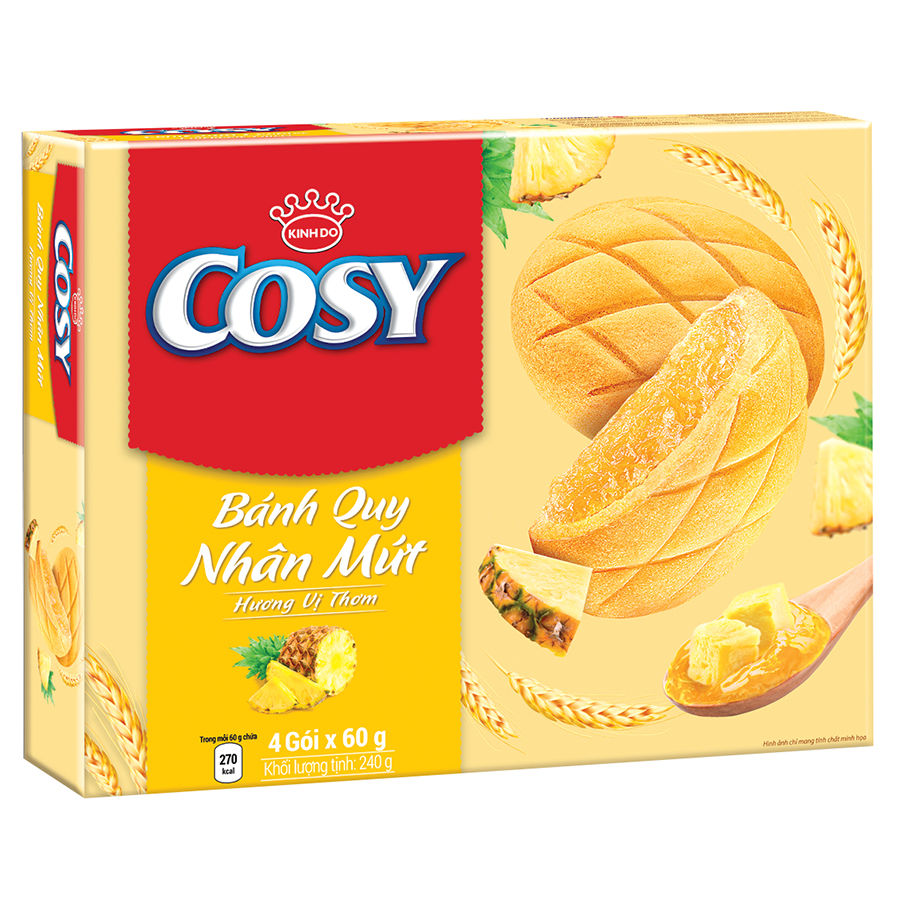 Bánh Cosy nhân mứt thơm 240g