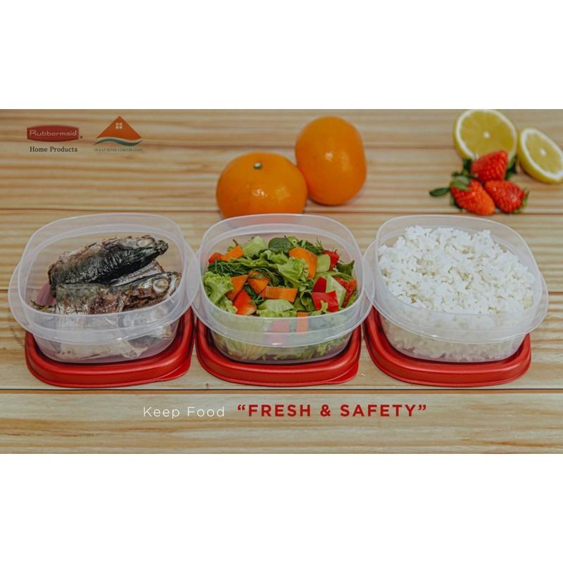 Set 3 hộp đựng thực phẩm RUBBERMAID Size 296ml