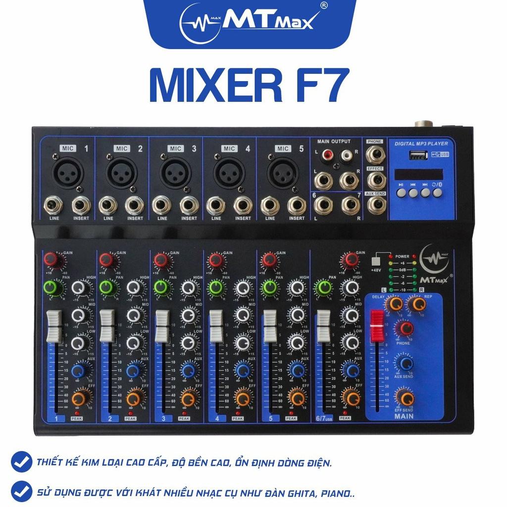 Combo mic thu âm livestream karaoke micro k200 + mixer f7 MT Max full phụ kiện bảo hành 12 tháng