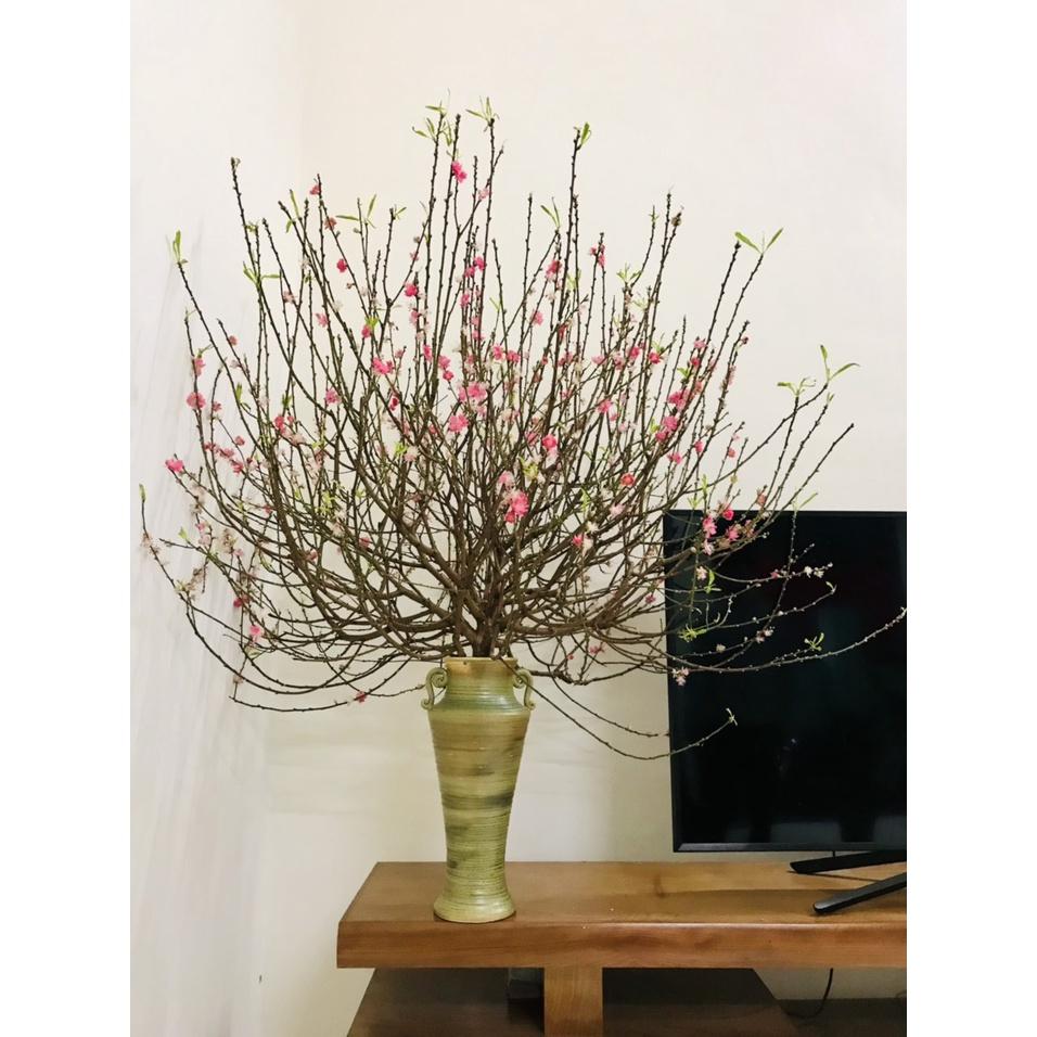 Bình Hoa Cao 42cm Cắm Đào Huyền Đào Đông Đẹp Lọ Hoa Decor Trang Trí Gốm Sứ Bát Tràng - gốm Bích