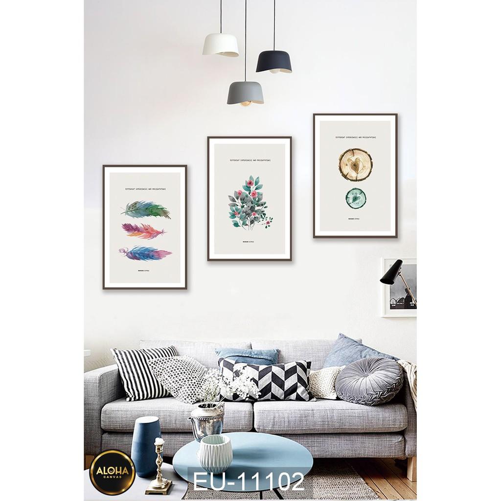 Tranh Canvas Treo Tường Chủ Đề Cây Cối Treo Phòng Khách