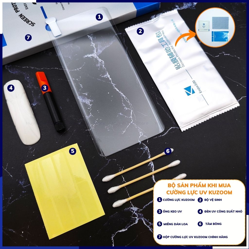 Cường lực p60 pro UV trong suốt keo lỏng kuzoom chống va đập vân tay nhạy phụ kiện điện thoại huỳnh tân store