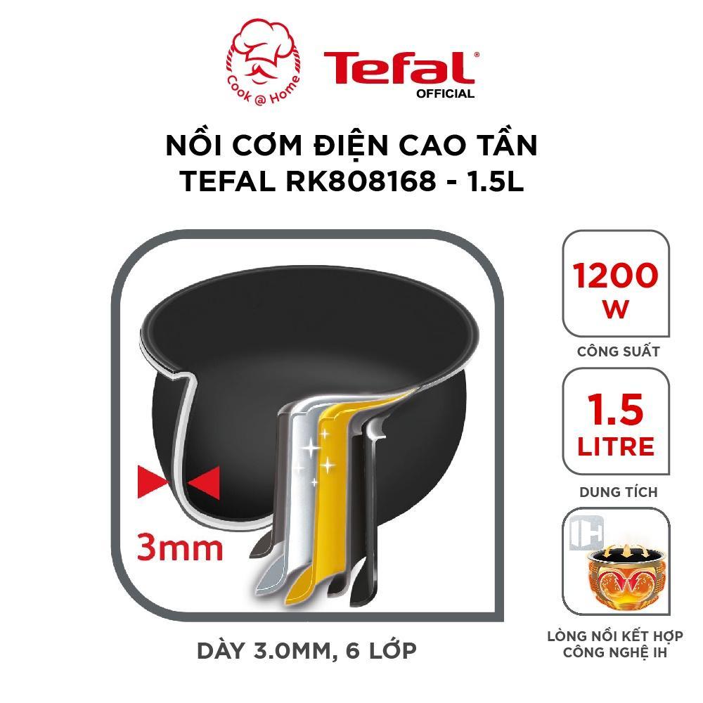 [THU HỒI VỐN] Nồi cơm điện tử cao tần Tefal RK808168 1.5L 1200W