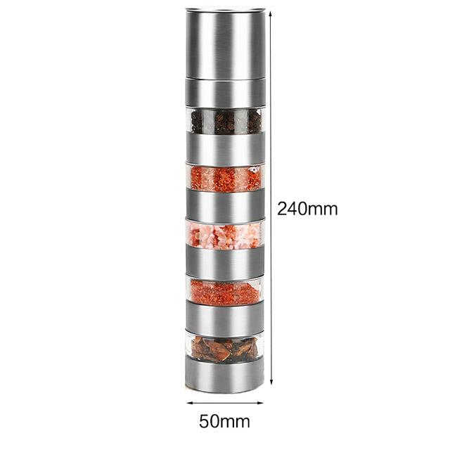 Máy Xay Tiêu 2 Trong 1 Bằng Thép Không Gỉ Hướng Dẫn Sử Dụng Gia Vị Muối Và Cối Xay Tiêu Dụng Cụ Nhà Bếp Phụ Kiện Cho Nấu Ăn