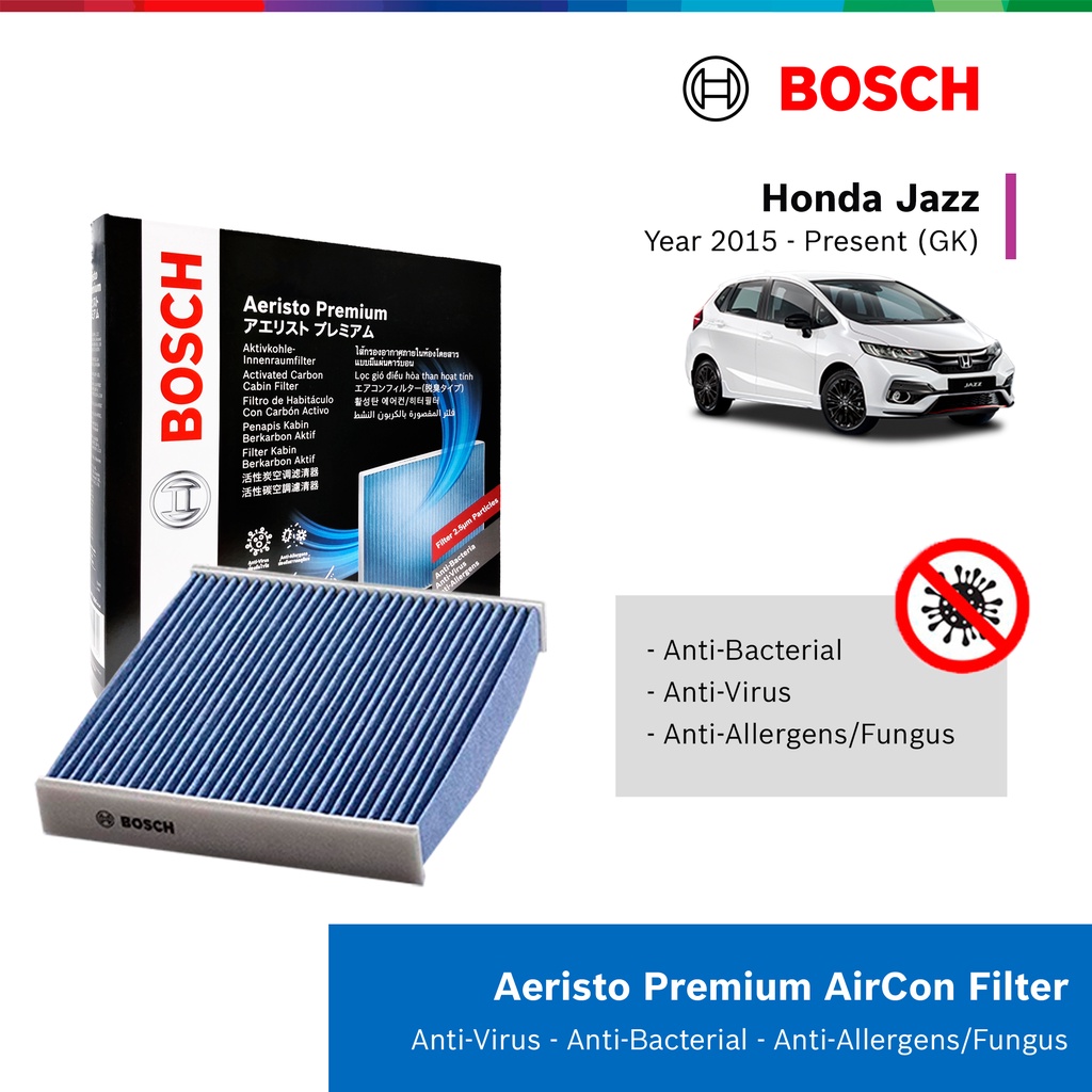 Lọc Điều Hòa Cao Cấp Có Than Hoạt Tính BOSCH Aeristo Premium 0986AF7002  Cho Xe Honda Civic, City, CRV, HRV, Acura CDX..