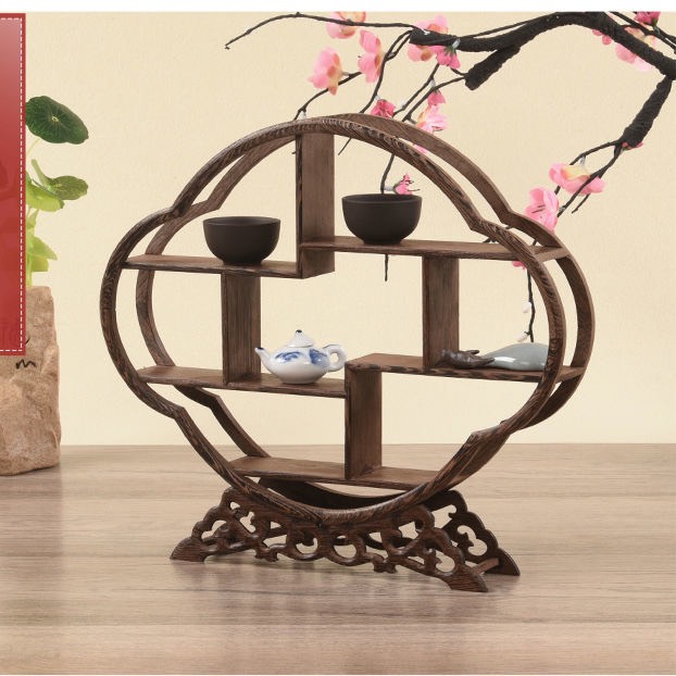 KỆ GỖ MINI HÌNH ĐÁM MÂY CÁT TƯỜNG ĐỂ TƯỢNG , CHẬU BONSAI TRANG TRÍ