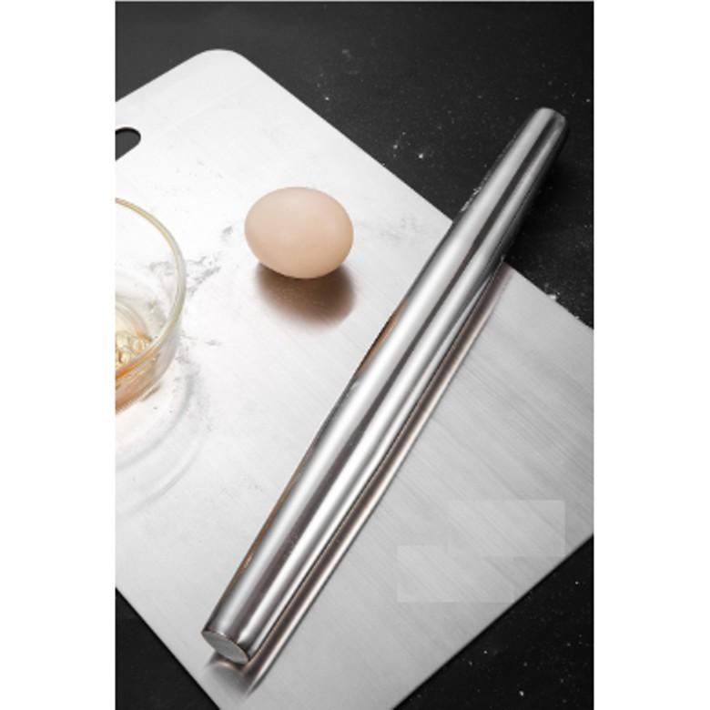 Cây lăn bột làm bánh inox 304/316 Việt Nam sản xuất sáng bóng không dính cán bánh mì bánh bao bánh pizza Shop inox 304