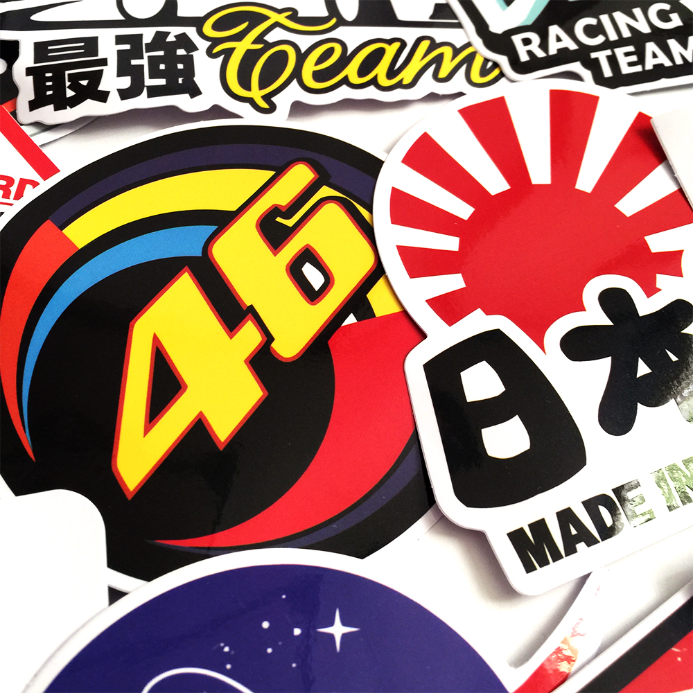 Bộ 40 Tem Sticker Dán Xe Máy Sticker Dán Xe Miếng Dán Trang Trí - Chống Thấm Nước Mẫu 1