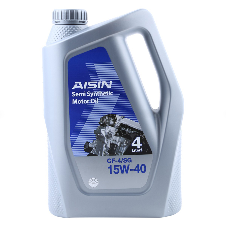 Nhớt Động Cơ AISIN ECSF1544P 15W-40 CF4 / SG Semi Synthetic (4L)