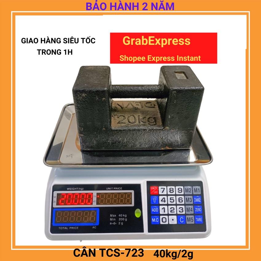 Cân điện tử nhà bếp TCS - 723  mặt cân được làm bằng inox sáng bóng