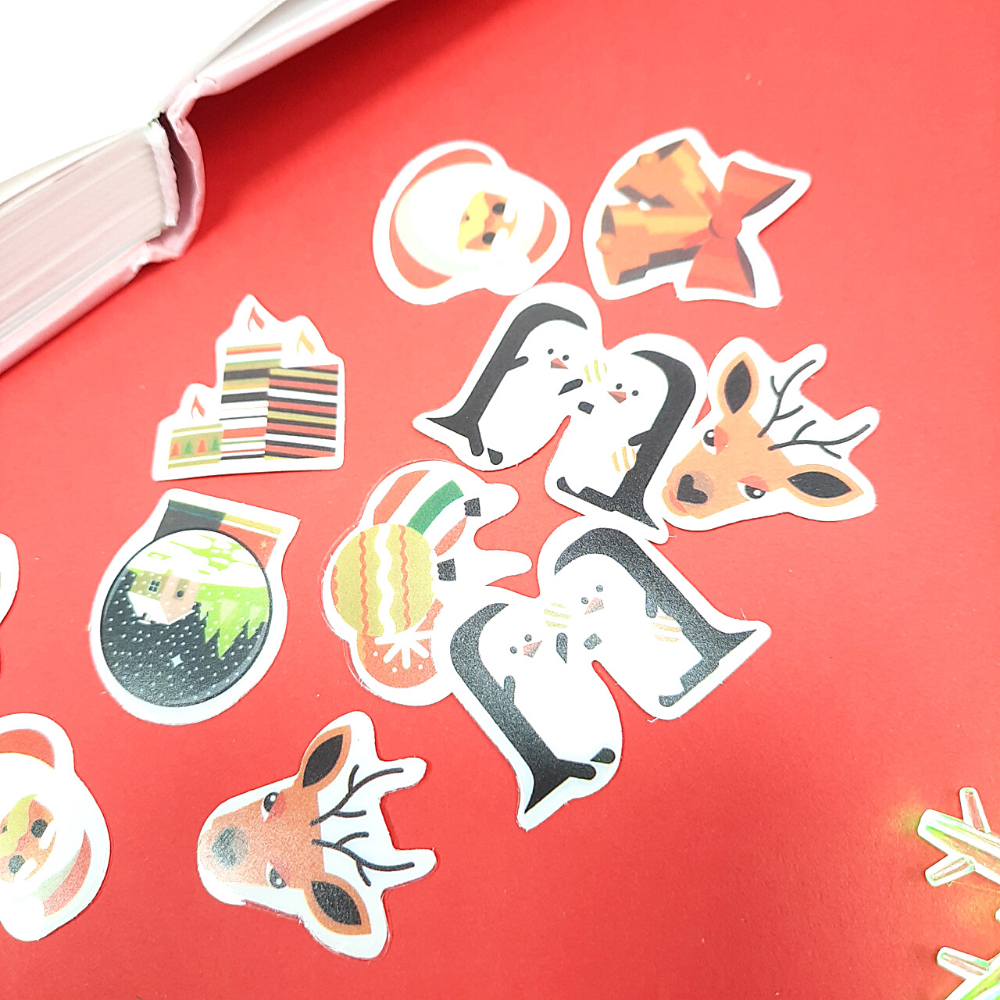 50 Sticker Giấy Trang Trí Noel Loại Nhỏ - Sticker Giáng Sinh