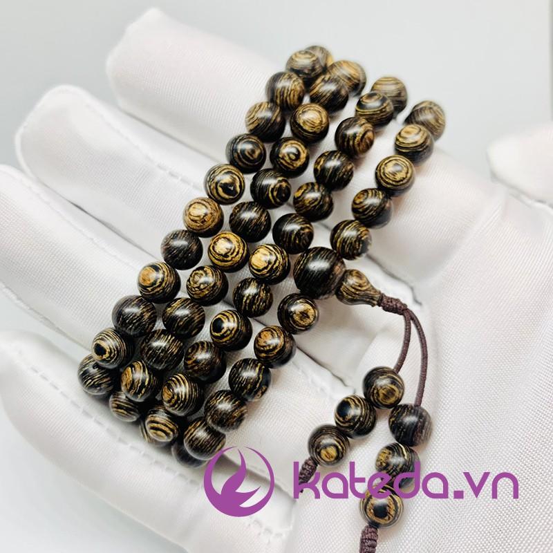 HÀNG CHUẨN Vòng trầm hương sánh chìm 6li 108 hạt mix charm bạc theo màu . .