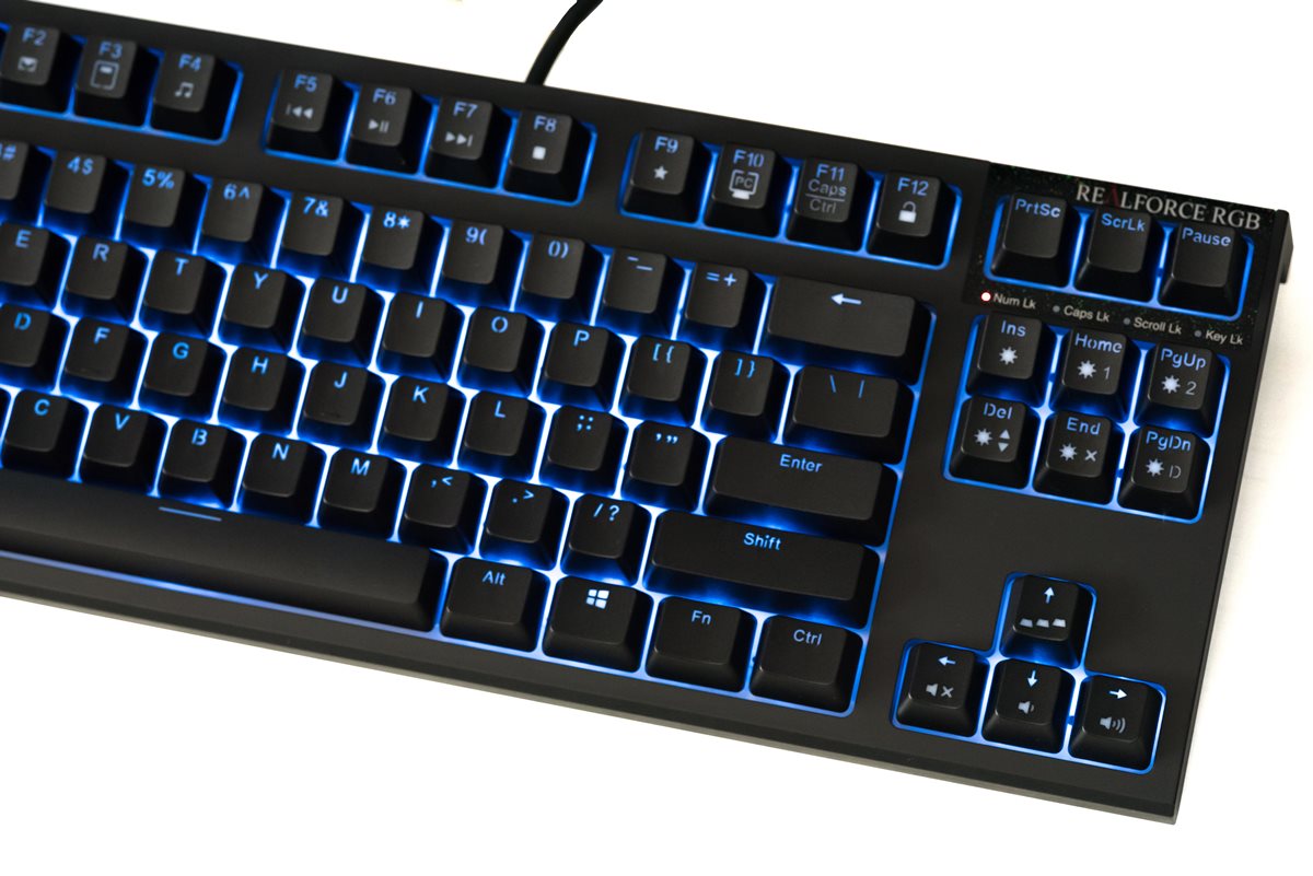 Bàn phím cơ Realforce R2 RGB Tenkeyless 45g - Hàng Chính Hãng