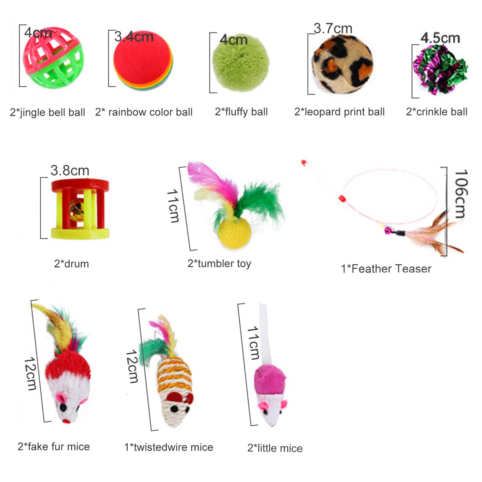 Sét 20 Đồ Chơi Tương Tác Thú Vị Cho Mèo Cưng