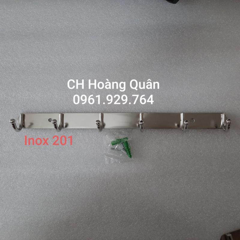 MÓC QUẦN ÁO TREO TƯỜNG INOX 304 KÈM ỐC VÍT