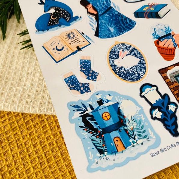 Sticker sheet winter spell - chuyên dán, trang trí sổ nhật kí, sổ tay | Bullet journal sticker - unim051