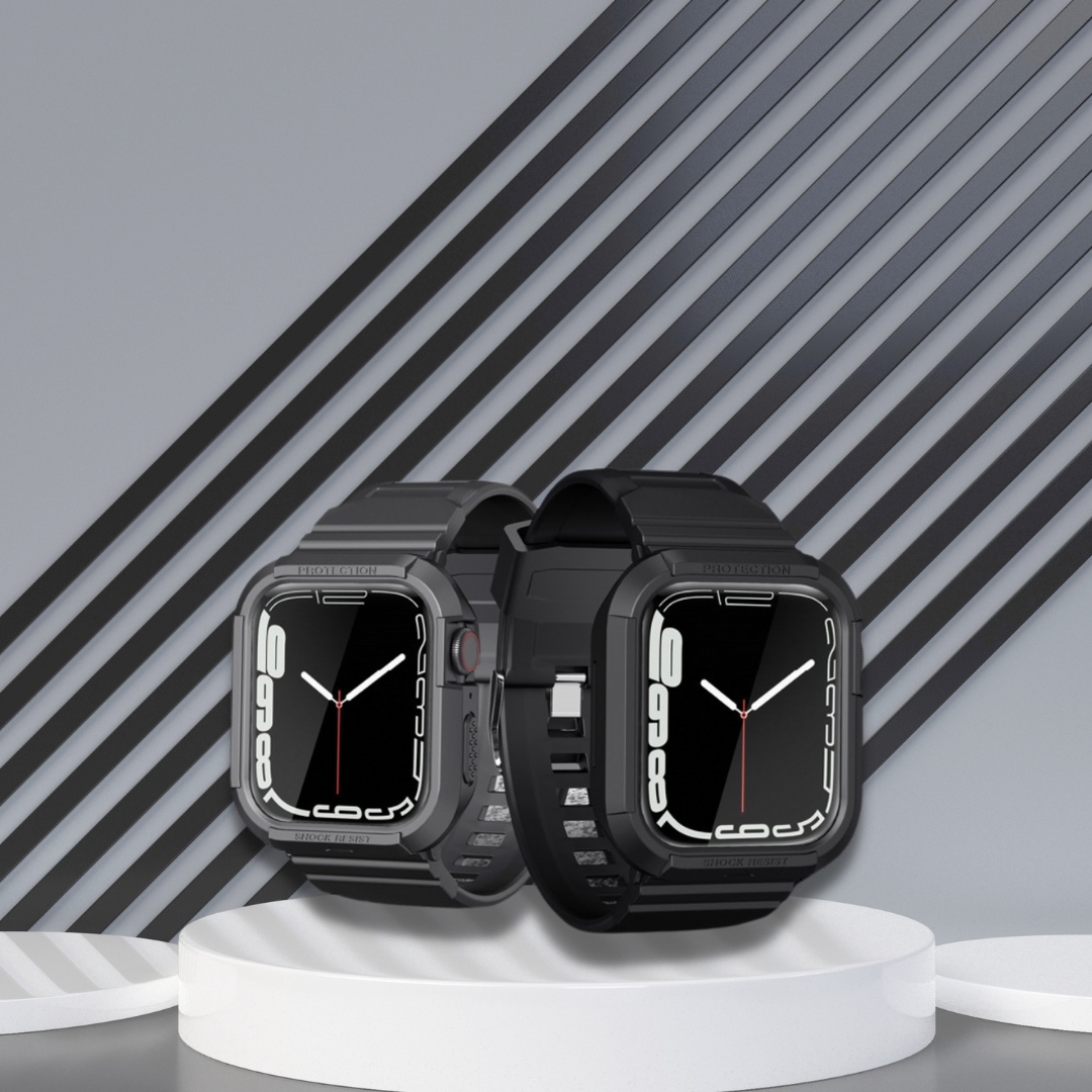 Dây Đeo Kèm Ốp Dành Cho Apple Watch Kai.N Elegant Shock Proff - Hàng Chính Hãng