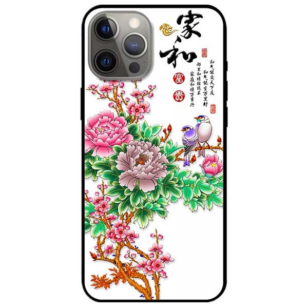 Ốp lưng dành cho Iphone 12 Promax mẫu Hoa Mẫu Đơn